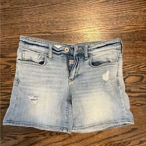 Anthropologie The Letterpress slim boyfriend jean shorts